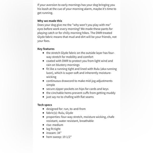 Lululemon Run: Dog Runner Pant
Black - Picture 6 of 11